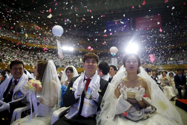 Nunta uriaşă în Coreea de Sud