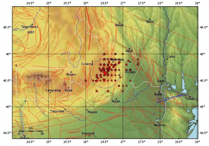 Cutremur la Buzău, produs noaptea trecută 