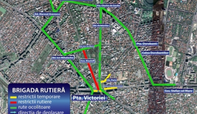 Trafic restricţionat în centrul Bucureştiului. Care sunt străzile afectate