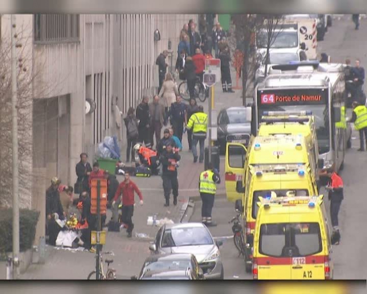 Imagini impresionante din Bruxelles, imediat după atacurile teroriste