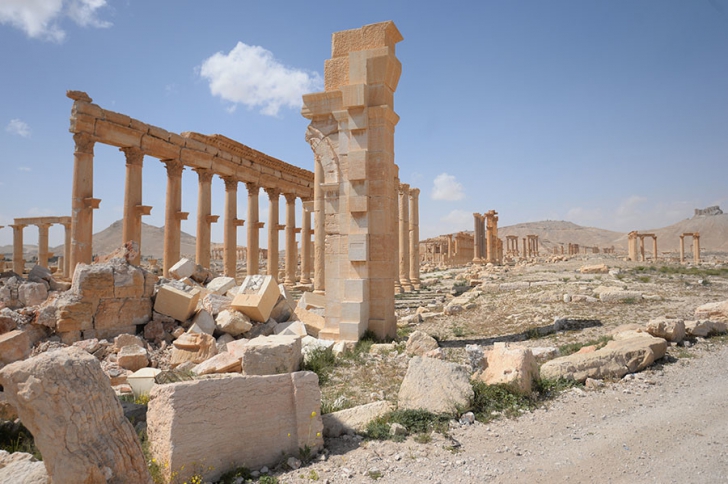 Primele imagini cu situl istoric Palmira, după zece luni de ocupaţie ISIS