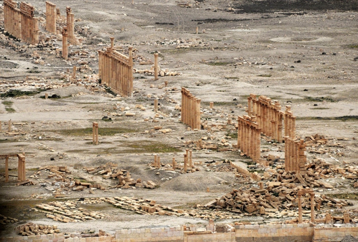 Primele imagini cu situl istoric Palmira, după zece luni de ocupaţie ISIS