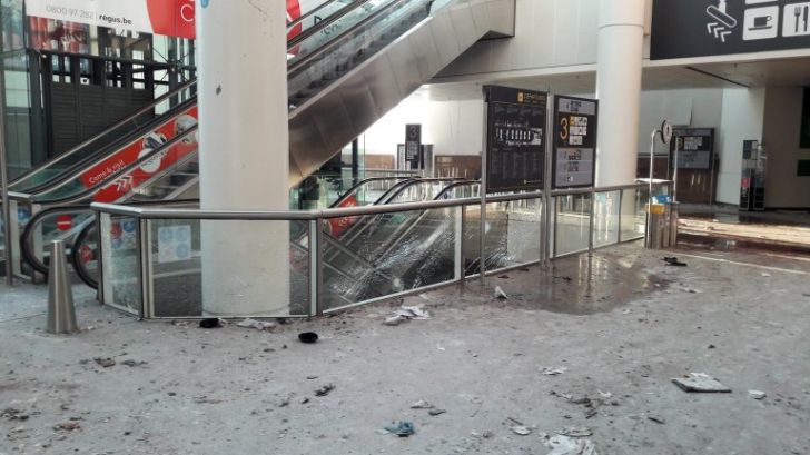 Cum arată aeroportul din Bruxelles după atentate. Imaginile sunt cutremurătoare