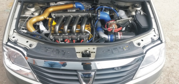Cum arată Dacia Logan turbo de 250 CP. Este cea mai rapidă maşină românească din lume