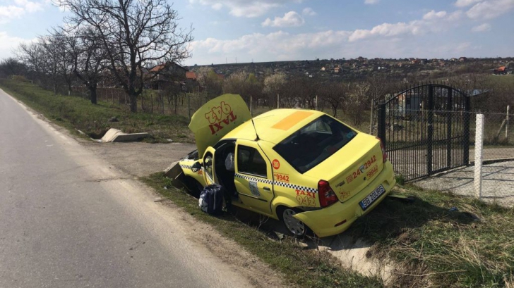 Accident grav în Sibiu, provocat de un taximetrist beat. Două persoane, rănite