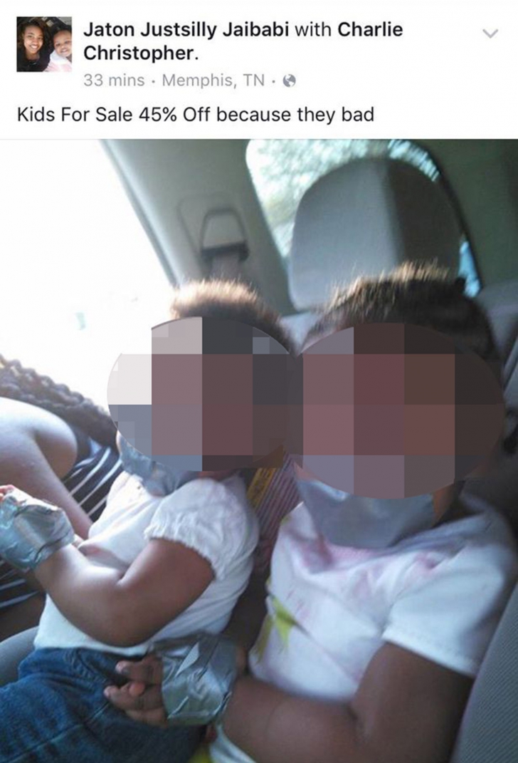 Fotografia şocantă postată pe Facebook de mama unor copii gemeni: "45% reducere"