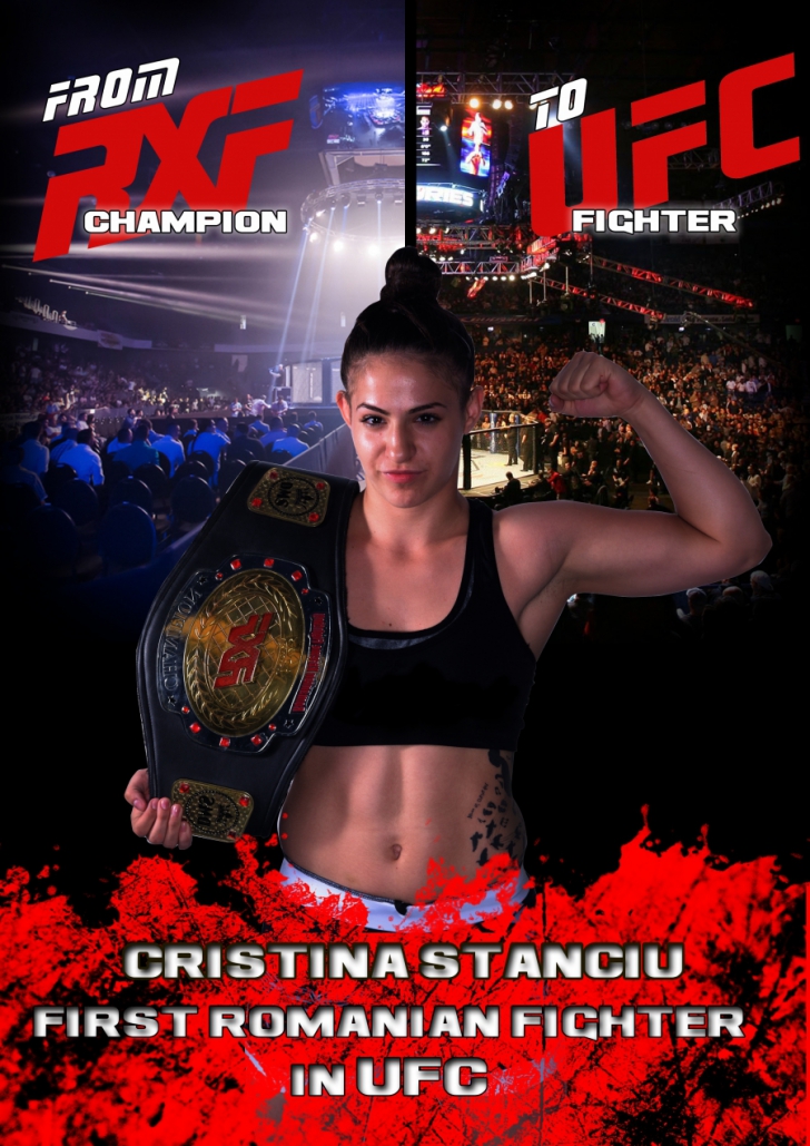 Cristina Stanciu, primul sportiv român care intră în cușca UFC, cea mai mare promoție de MMA