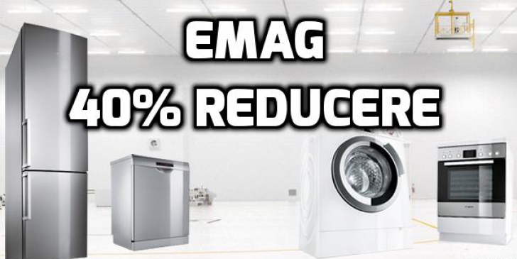 eMAG – Reduceri de 40% la electrocasnice – 7 oferte de neratat