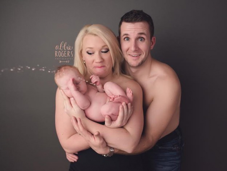 Surpriza unui cuplu la prima fotografie cu bebeluşul nou născut. Imaginile fac pe oricine să râdă!