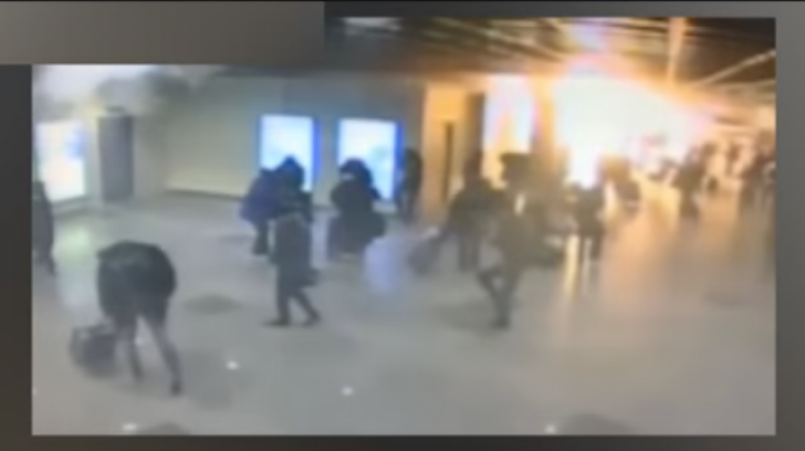 VIDEO. Atentatele din Bruxelles. Una dintre explozii, surprinsă de camerele de supraveghere