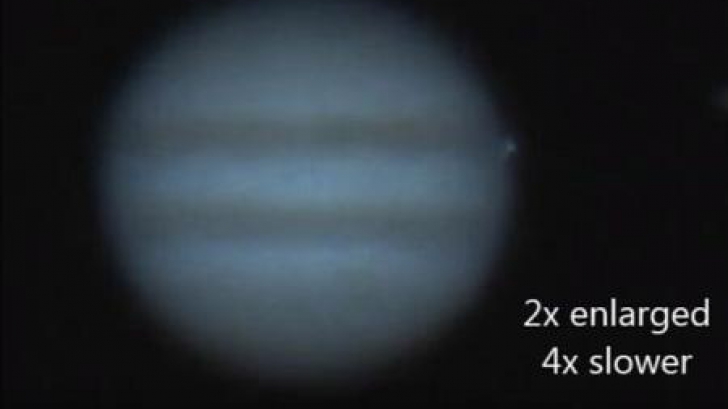 Explozie de pe Jupiter, înregistrată pe Terra