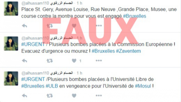 Cum au încercat să răspândească panica la Bruxelles mai mulți susținători ai Statului Islamic  
