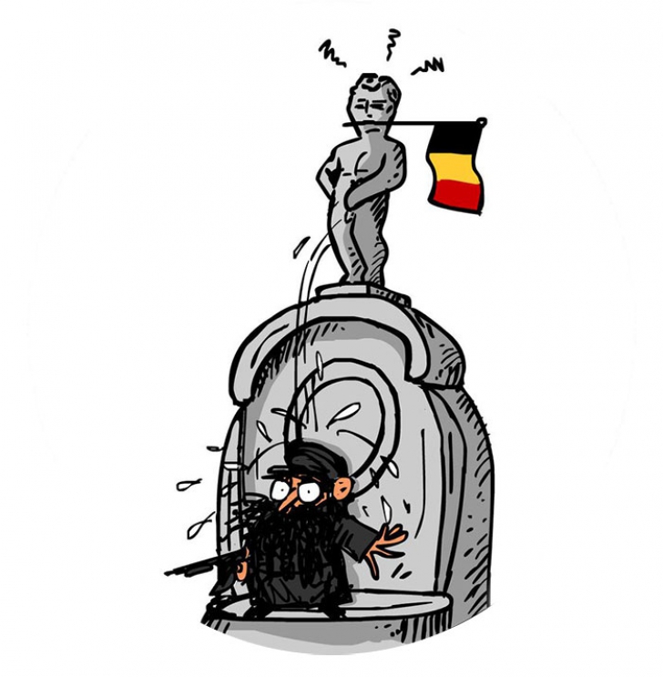"Rugați-vă pentru Bruxelles!". Imaginile care au făcut înconjurul lumii după cumplitele atentate