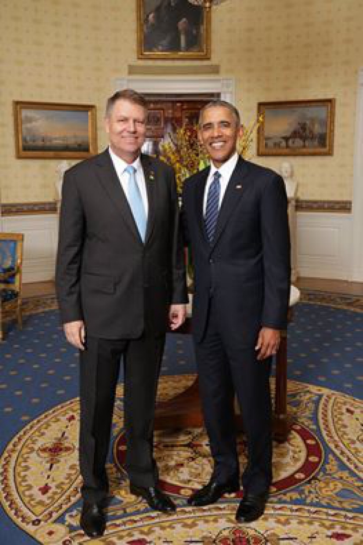 Klaus Iohannis, la Casa Albă. Cum s-a pozat preşedintele cu Barack Obama - Foto: Facebook