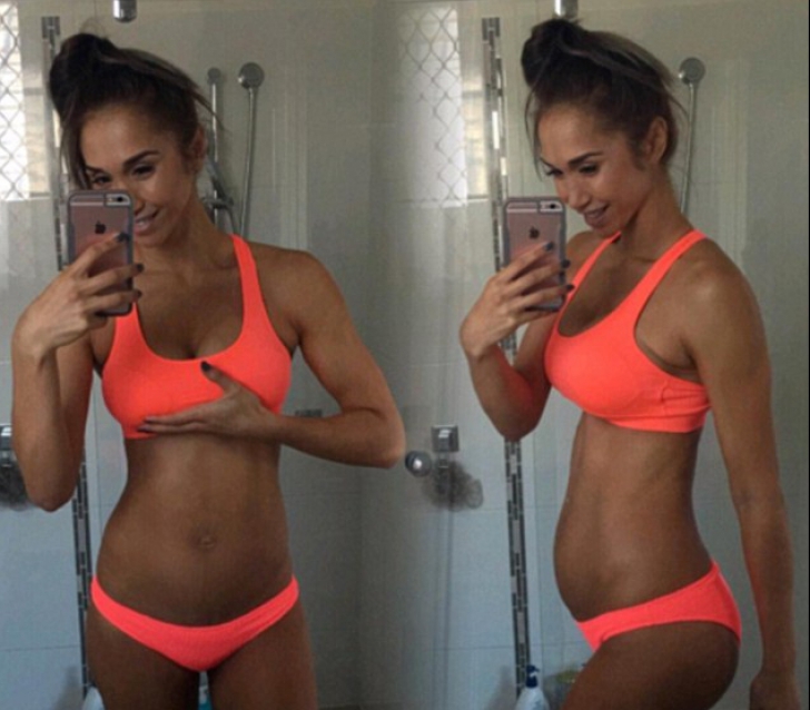 Mama cu abdomen tonifiat la nouă luni de sarcină! Cum arată la 5 zile după naștere. Uimitor!