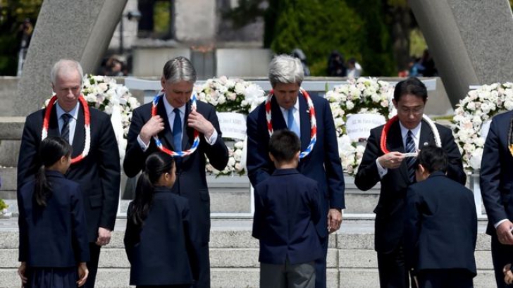 Secretarul de stat al SUA, John Kerry, vizită istorică la Hiroshima