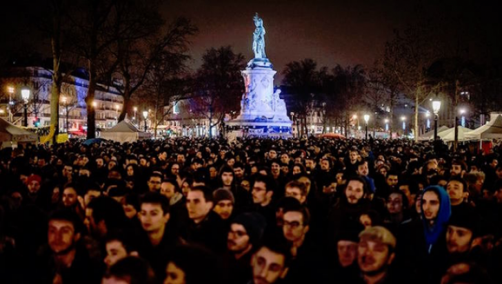 Proteste în Franța: Sute de persoane au ocupat Piața Republicii din Paris