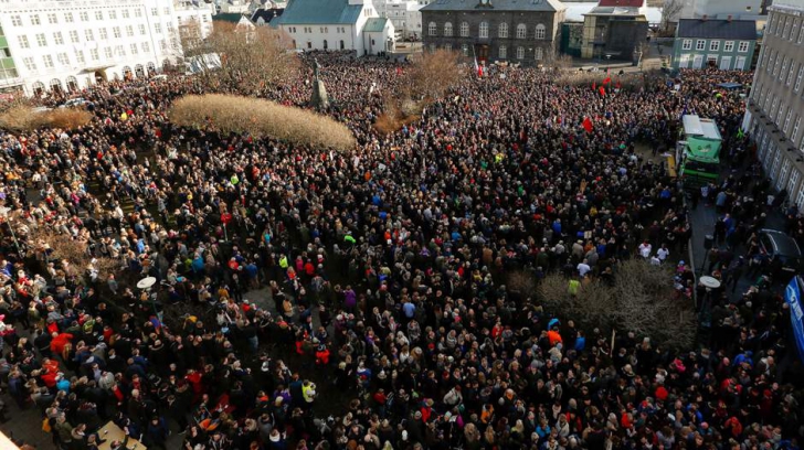 Proteste de amploare în Islanda, după dezvăluirile "Panama Papers"