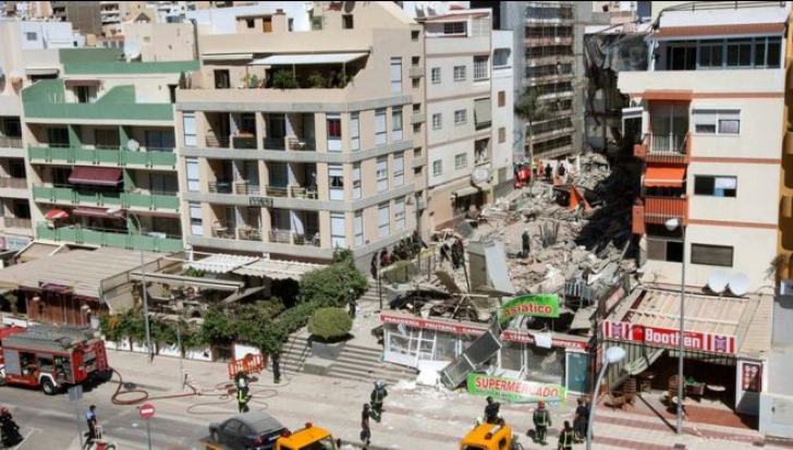 Șapte morți după prăbușirea unui imobil în Tenerife (bilanț final)