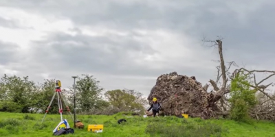 Un v&acirc;nt puternic le-a smuls copacul din rădăcină! C&acirc;nd au văzut ce era &icirc;ngropat acolo, au &icirc;ngheţat!