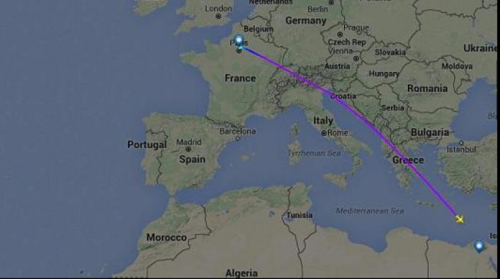 O aeronavă EgyptAir cu 66 de oameni s-a prăbușit în Mediterana.Epava avionului încă NU a fost găsită