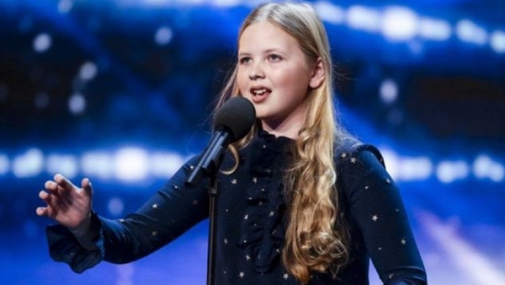 O fetiţă de 12 ani i-a făcut pe juraţi să apese imediat butonul de aur - VIDEO