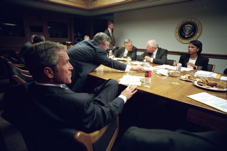 Imagini rare cu fostul președinte al Americii George W. Bush, după atacul de la 11 septembrie