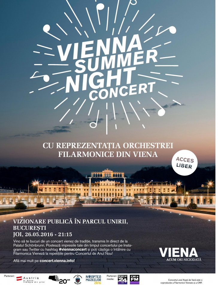 Ascultă sunetul Vienei direct în București la Vienna Summer Night Concert (P)