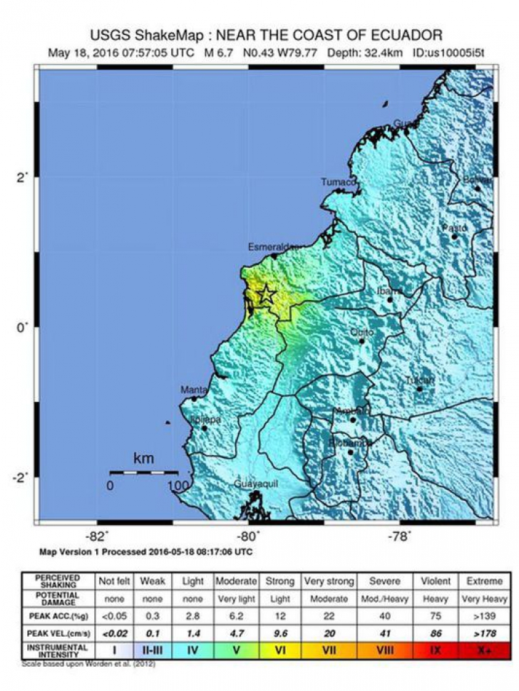 Cutremur puternic în Ecuador