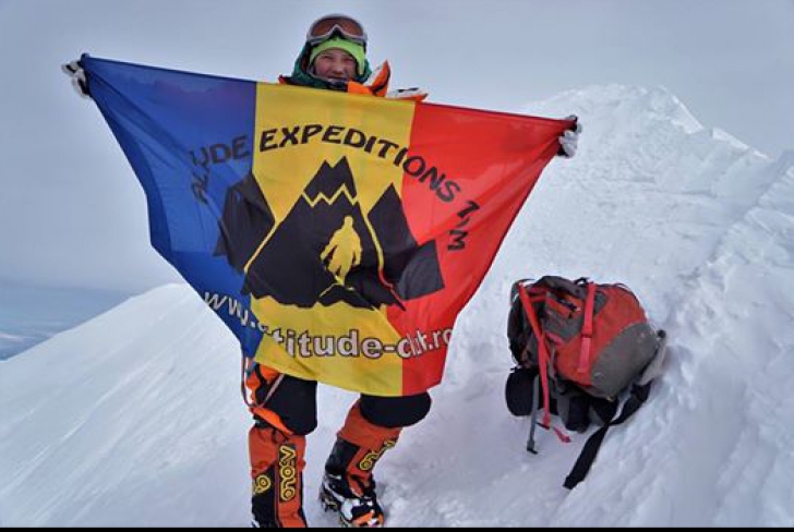 Alpinista Dor Geta Popescu a atins vârful Denali, supranumit ,,Gigantul" Americii de Nord