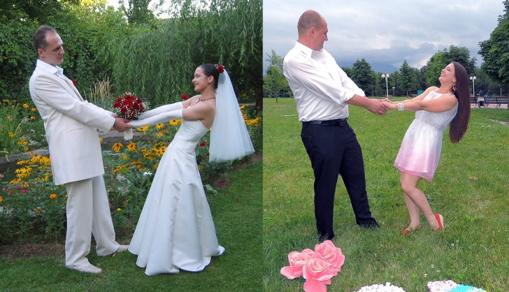 Au refăcut, după 10 ani, fotografiile de la nuntă. Cum au reuşit să impresioneze întreaga lume