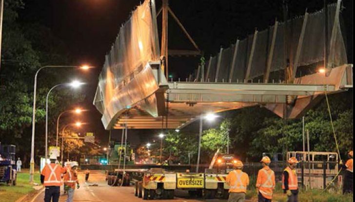 Lucrări semnalizate luminos noaptea