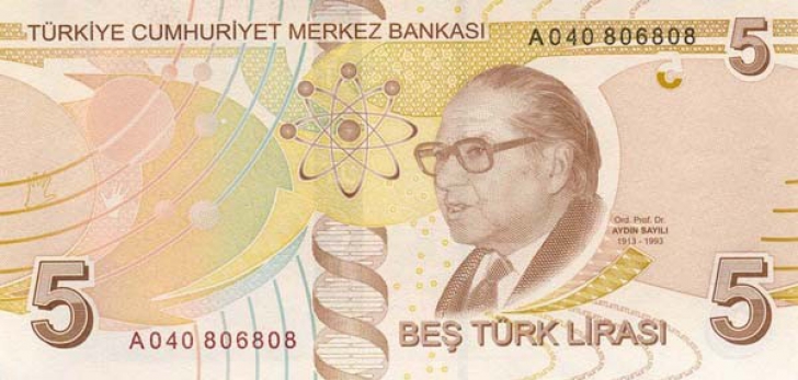 Un laureat al Premiului Nobel a descoperit o greşeală pe o bancnotă din Turcia