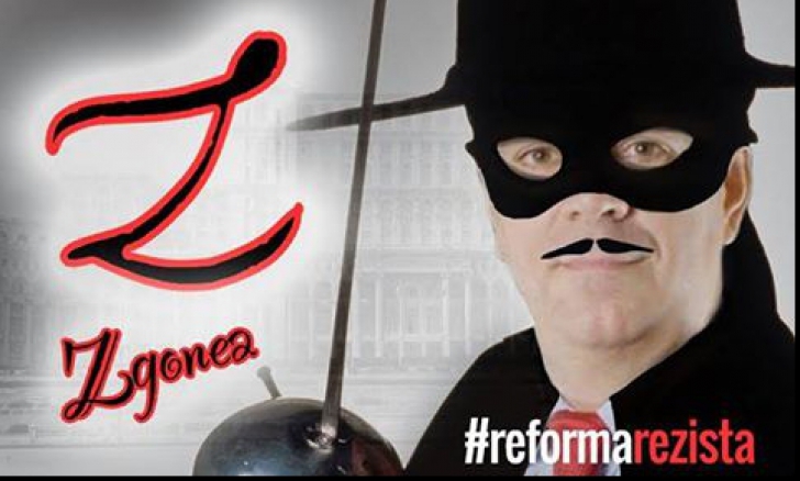 Valeriu Zgonea s-a transformat în ... Zorro