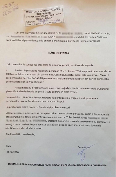 PNL Constanța reclamă manevre murdare la finalul campaniei electorale