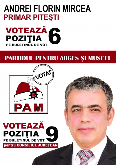 Mircea Andrei candidatul, PAM la Primăria Piteşti: "Locuri de muncă pentru cetăţenii din Piteşti"