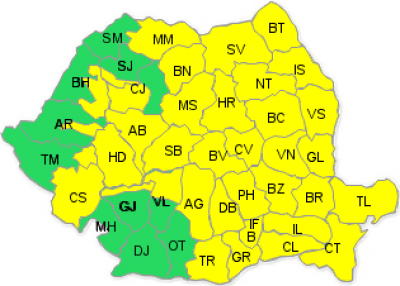 Ultimă oră! COD PORTOCALIU de ploi şi vijelii în mai multe judeţe, valabil până miercuri seara
