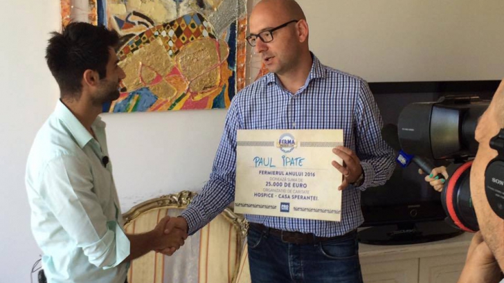 Paul Ipate, câștigătorul Fermei Vedetelor, a donat jumate din premiu