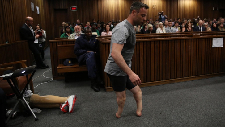 Oscar Pistorius, gest șocant în sala de judecată, înaintea sentinței