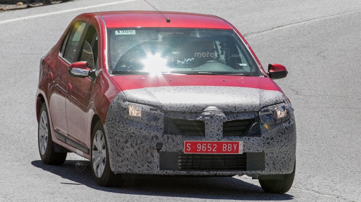 SURPRIZĂ: Cum arată noua Dacia Logan sedan.Au scos-o la teste pe străzi, au ascuns-o, iată imaginile