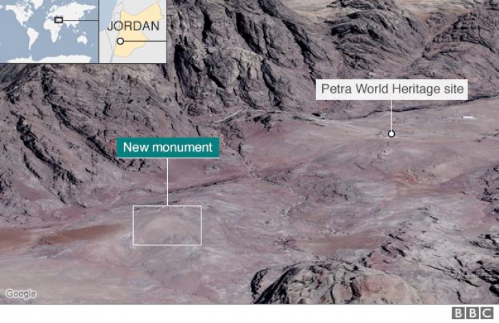 Monument de dimensiuni impresionante, descoperit în apropierea oraşului antic Petra