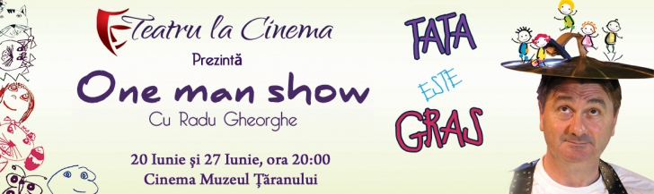 Alexandra Păcuraru şi Radu Gheorghe vă invită la spectacolul "Tata este gras… și alte povestiri"