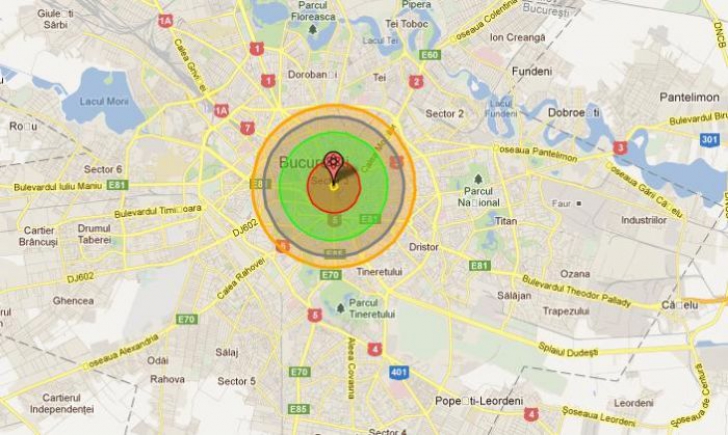 Ce s-ar întâmpla dacă ar cădea o bombă nucleară peste București