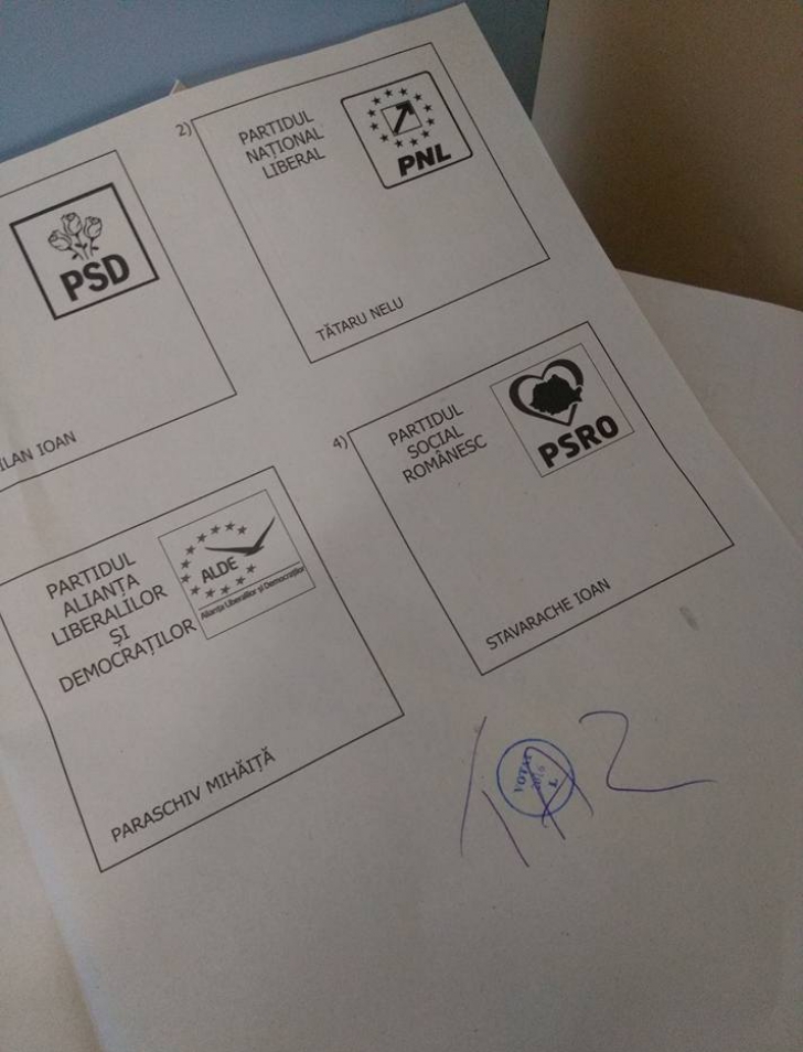 Primul incident în Vaslui: un ziarist şi-a pozat buletinul de vot şi l-a postat pe Facebook