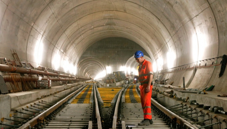 INAUGURARE. Cel mai lung tunel de cale ferată din lume: 57 de km pe sub Alpi