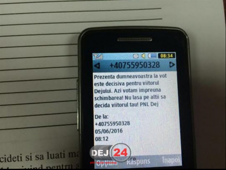 Incidente electorale la Dej! Cetățenii au primit SMS-uri care îndeamnă la vot