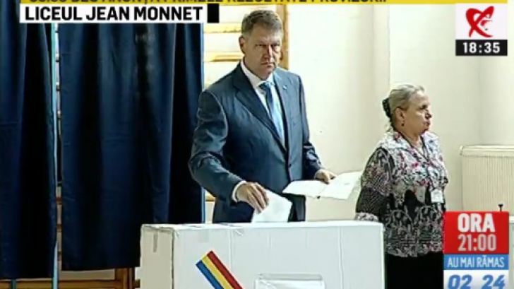 Preşedintele Klaus Iohannis a votat: "Bucureştiul acum este şi oraşul meu"