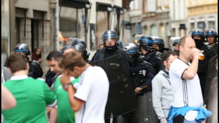 EURO 2016. Incidente la Lille înaintea meciului GERMANIA - UCRAINA. O persoană a fost rănită