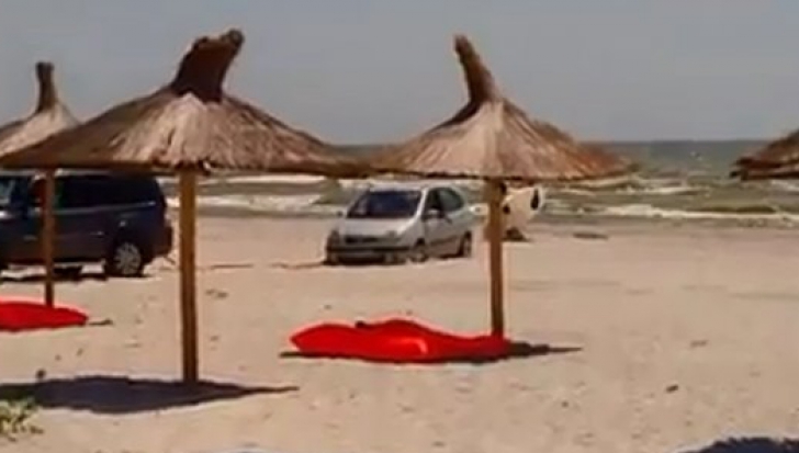 A parcat mașina pe plajă și a primit o amendă imensă. A avut ghinion și a fost filmat