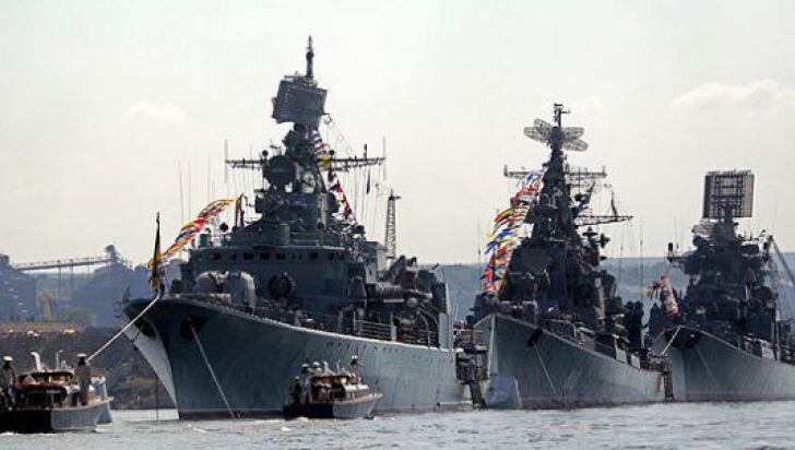 Flota rusă din Marea Neagră. Foto/Arhivă